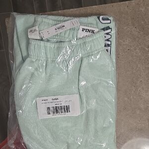 Pink Victoria's Secret Mint Green PINK Sweatpants